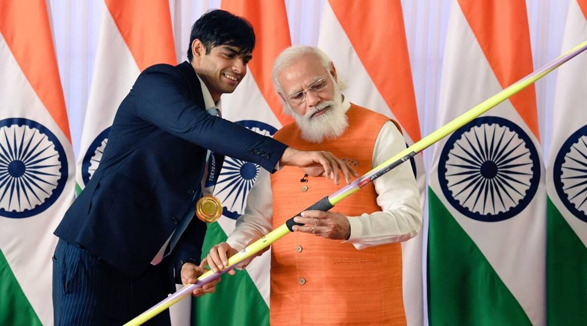 olympicgoldmedalistneerajchoprasjavelinreceiveshighestbidineauction