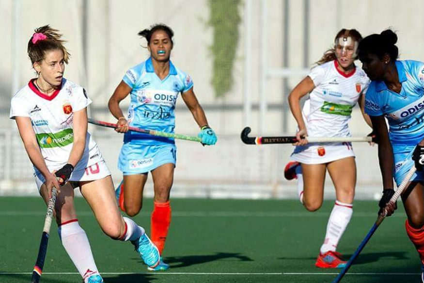 indianwomenshockeyteamsuffered14defeatagainstspain