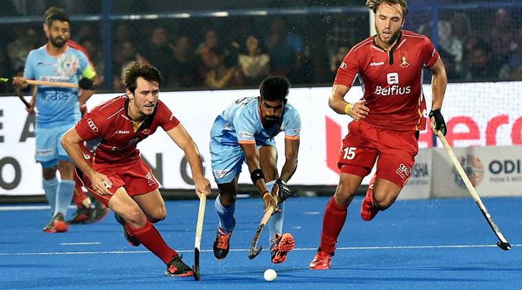 hockeyworldcup:matchbetweenindiaandbelgiumendsinadraw