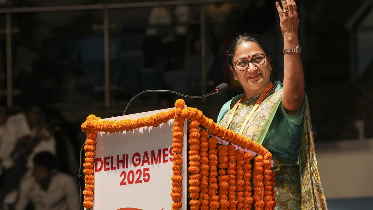 Delhi CM inaugurates Delhi Games 2025 at Talkatora Stadium