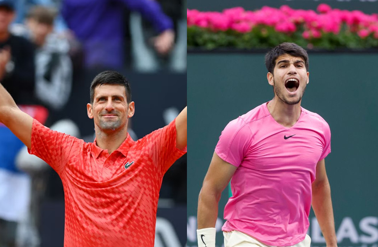 French Open  World number one Carlos Alcaraz, Novak Djokovic on