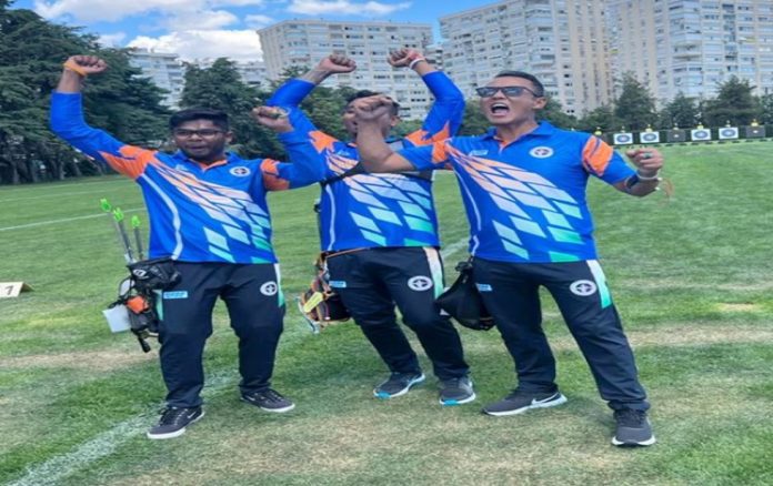 indianmensrecurveteamentersfinalsofarcheryworldcupinantalya