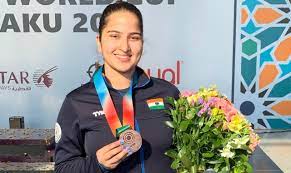 ssfworldcup:india’srhythmsangwanwinsbronzemedalinwomen’s10metreairpistoleventinbaku