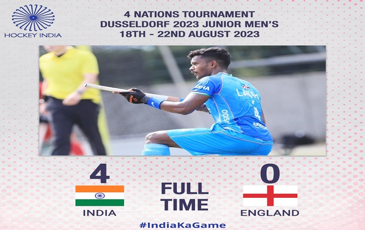 hockey:indiadefeatengland40atunder21fournationtournamentingermany