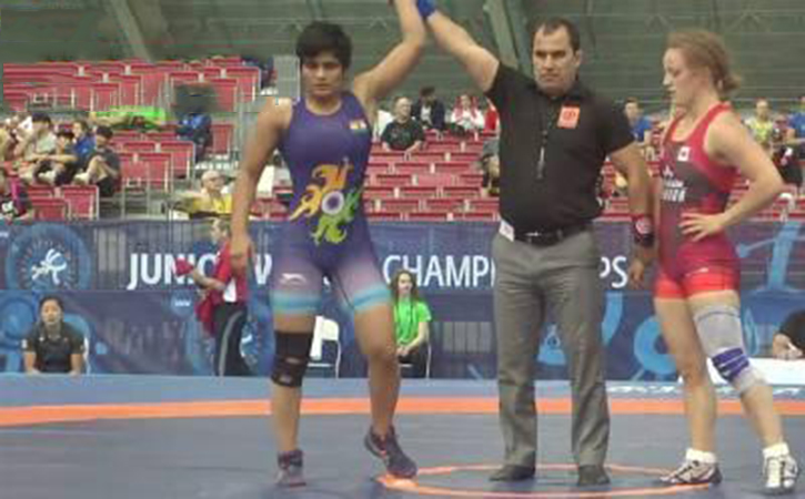 manjuwinsbronzemedalatjrworldwrestling