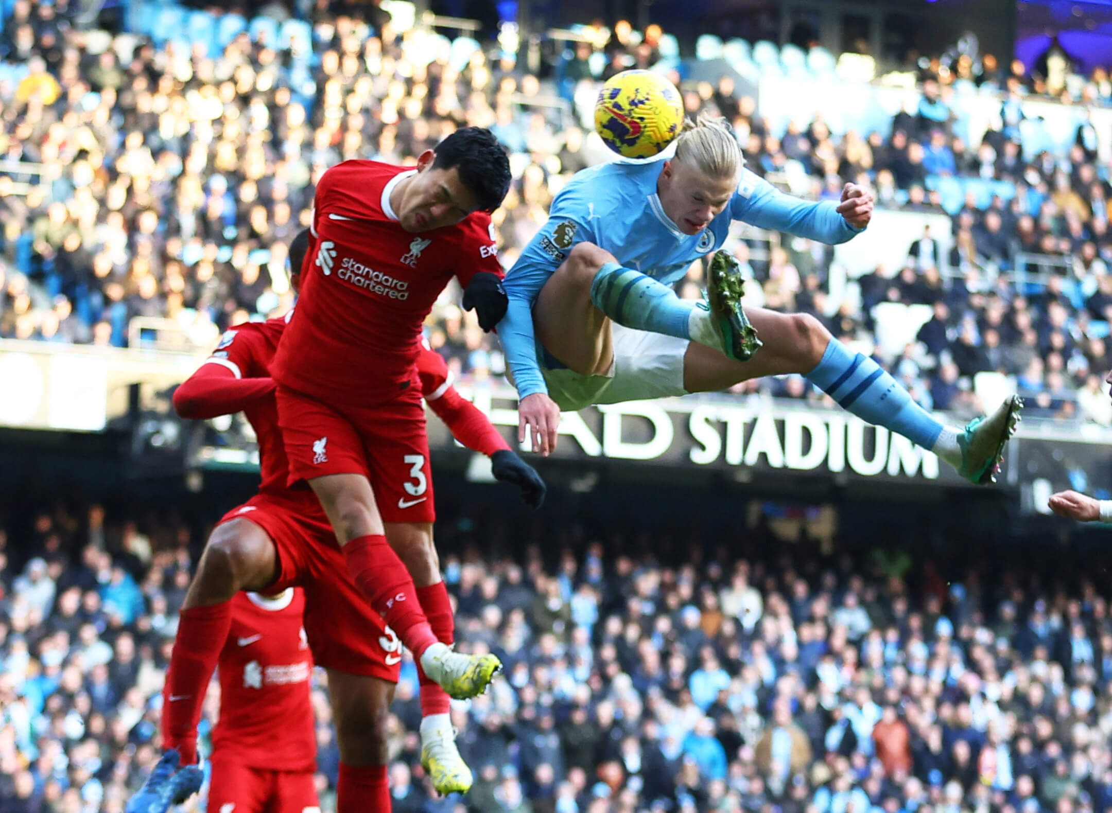 Manchester City drew with Liverpool in the Premier League