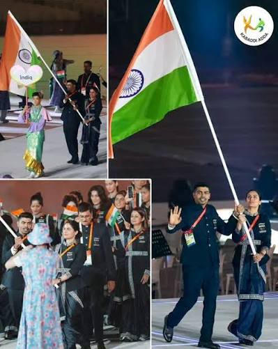 Manu Bhaker, Pawan Sehrawat lead Indian contingent in Asian Games opening ceremony