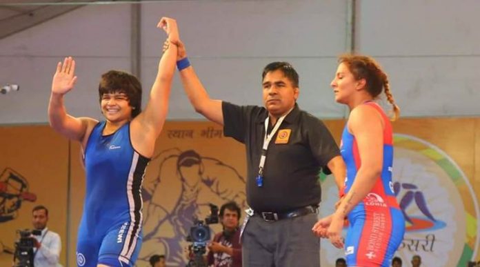 asianwrestlingchampionships:divyakakrandeclared2ndindianwomantowingold