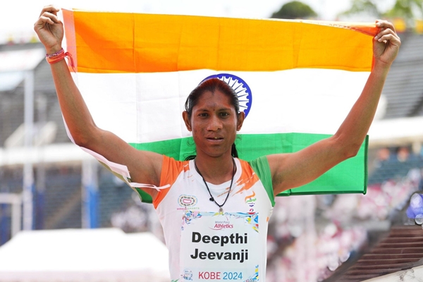 India’s Deepthi Jeevanji  Wins Gold Medal At World Para Atheltics Championships In Kobe, Japan