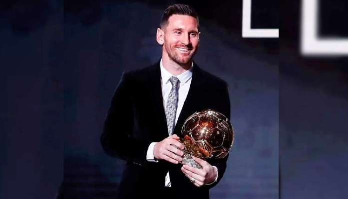 lionelmessiwinsballondorforrecordsixthtime