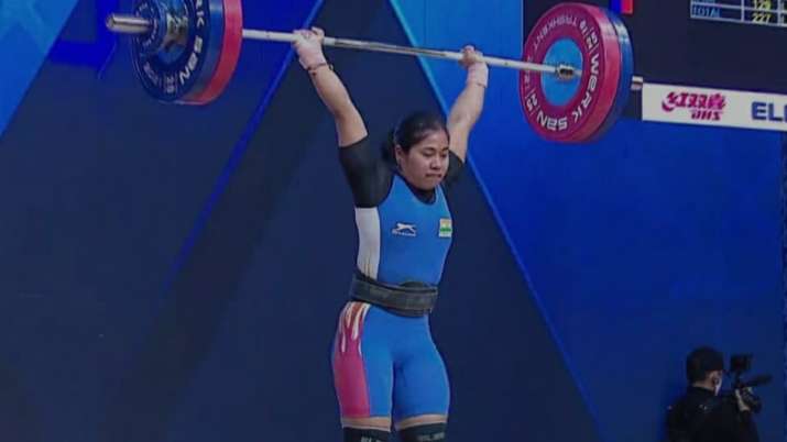 indiasbidyaranideviwinssilveratcommonwealthweightliftingchampionships