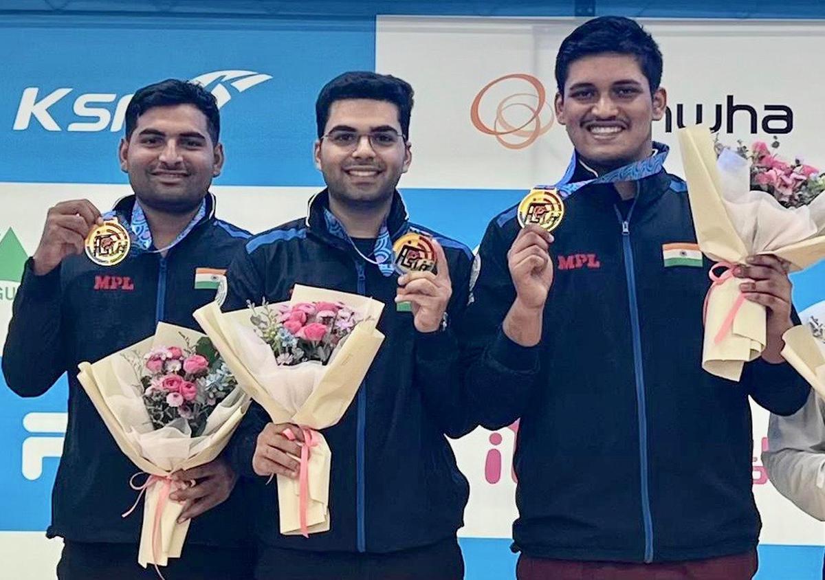 indianshootersbagfourgoldmedalsatasianairgunchampionshipindaegusouthkorea