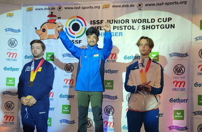 Dhanush Srikanth bags gold in 10m Air Rifle at ISSF Junior World Cup