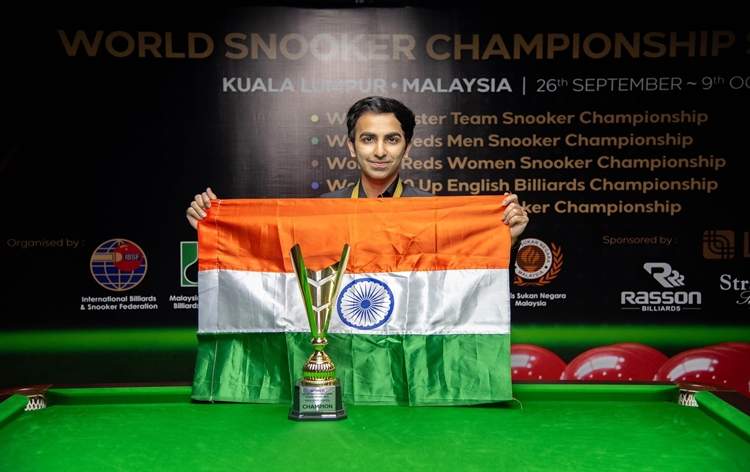 pankajadvaniwinsgoldmedalatibsfworldbilliardschampionshipinkualalumpur