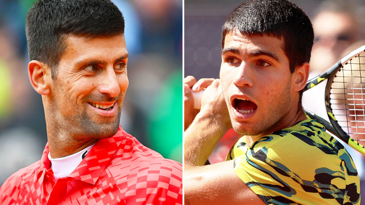 frenchopen2023:carlosalcaraztolockhornswithnovakdjokovic;casperruudtofacealexanderzverevinmenssinglessemifinals