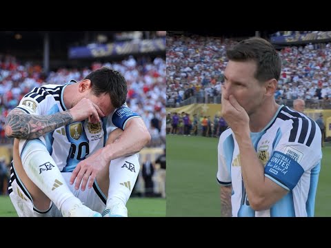 Lionel Messi looks inconsolable after FIFA World Cup final, cries heart out after collecting silver medal