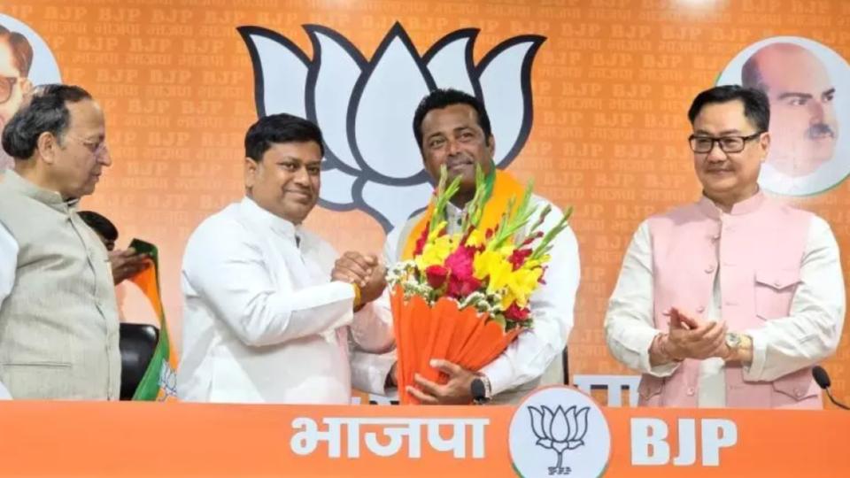 Indian Tennis Icon Leander Paes joins BJP