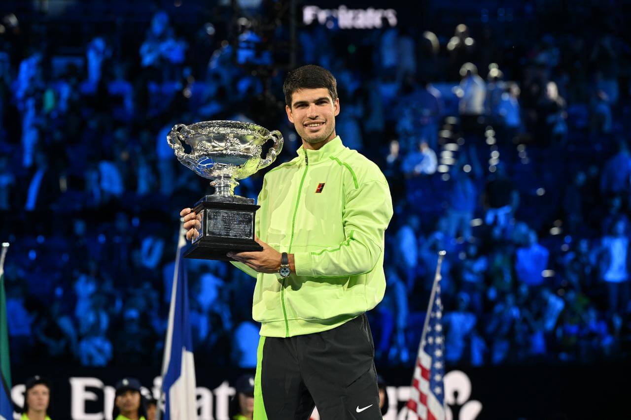 Carlos Alcaraz defeat Novak Djokovic in the Australian Open to win the Grand Slam title