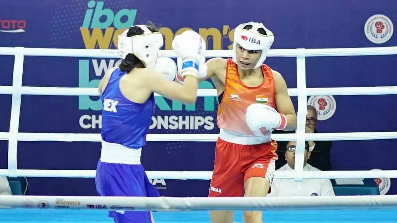 nikhatzareenpulloffpowerfulperformancesatibawomensworldboxingchampionships