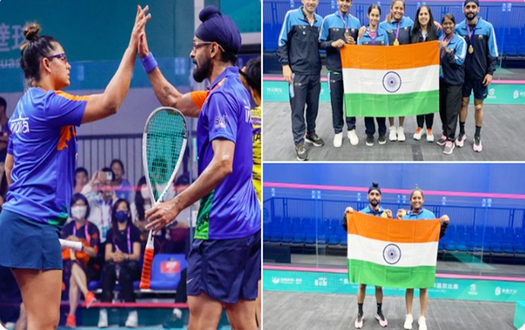 indianpairofdipikapallikalandharinderpalsinghsandhuwinasianmixeddoubleschampionshipsinchina