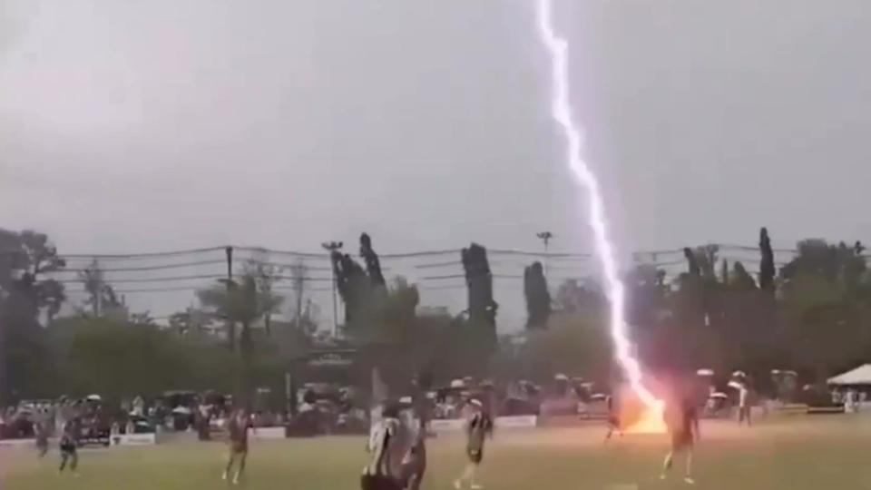 Lightning Strike Kills Footballer in Thailand, 12 injured