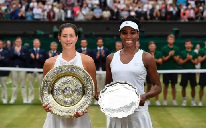 wimbledonwomensfinal:garbinemuguruzawinsherfirsttitlebeatsvenuswilliams7560