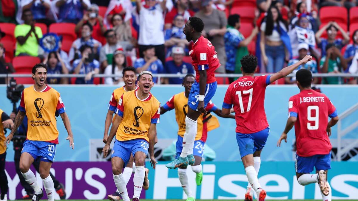 Costa Rica defeated Japan 1-0 in a Group E match of FIFA World Cup 2022