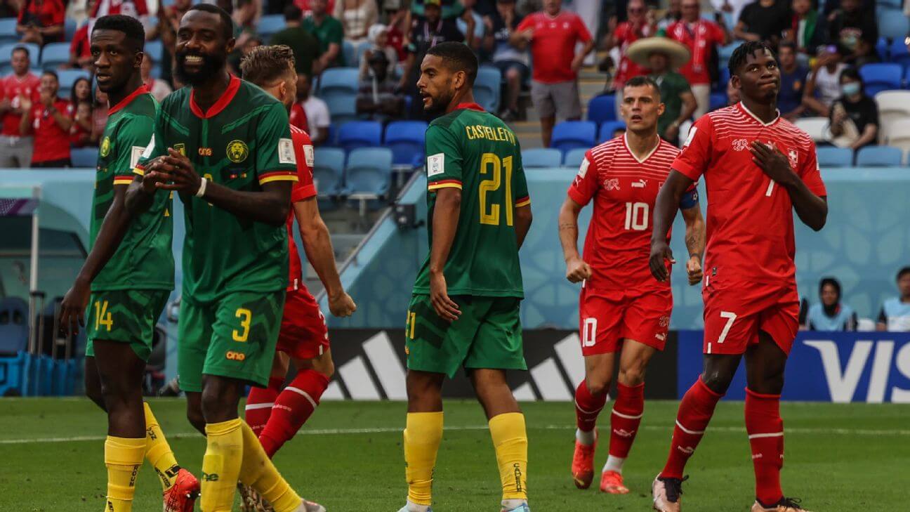 FIFA World Cup 2022: Switzerland comfortably defeat Cameroon by 1-0