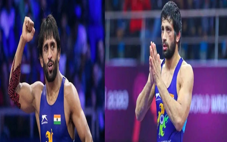 Olympic medallists Bajrang Punia and Ravi Kumar Dahiya selected for Indian men