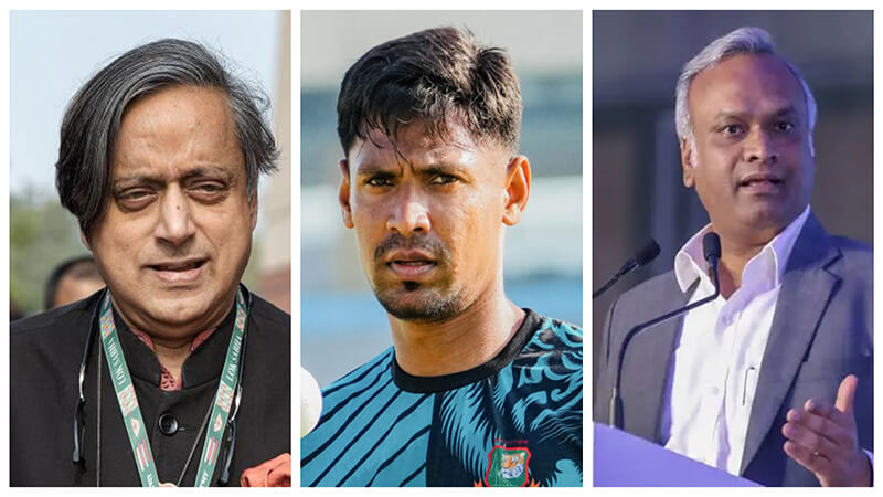 Shashi Tharoor slams BCCI after KKR releases Mustafizur Rahman from IPL