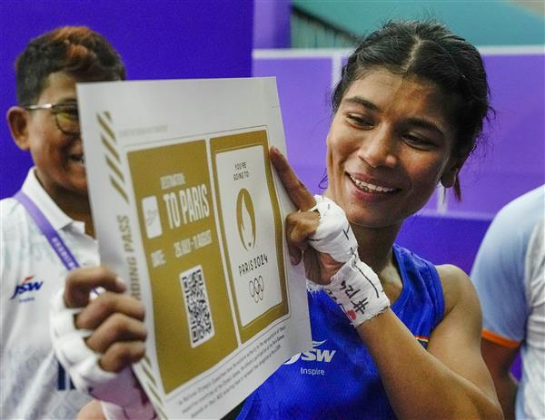Boxer Nikhat Zareen secures Paris Olympic quota