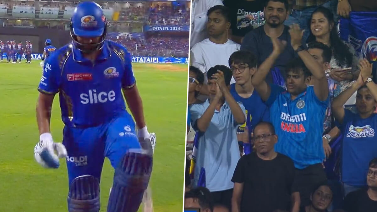 Rohit Sharma gets standing ovation from Wankhede crowd after possible farewell knock