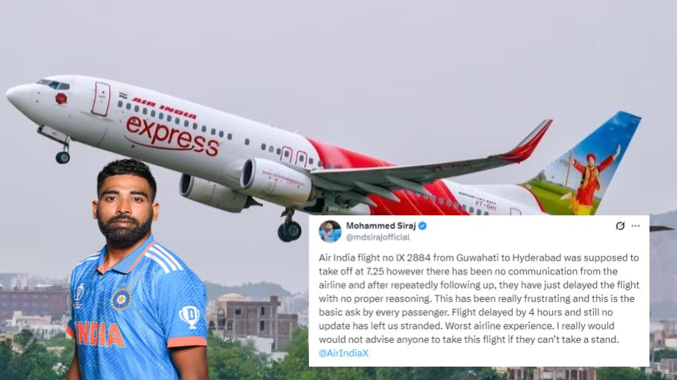 Mohd Siraj Slams Air India Express for cancelling Guwahati to Hyderabad Flight
