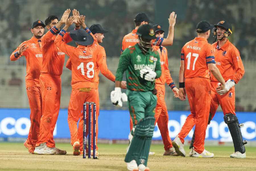 worldcup2023:bangladeshknockedoutofsemifinalsraceafter87runlossvsnetherlands