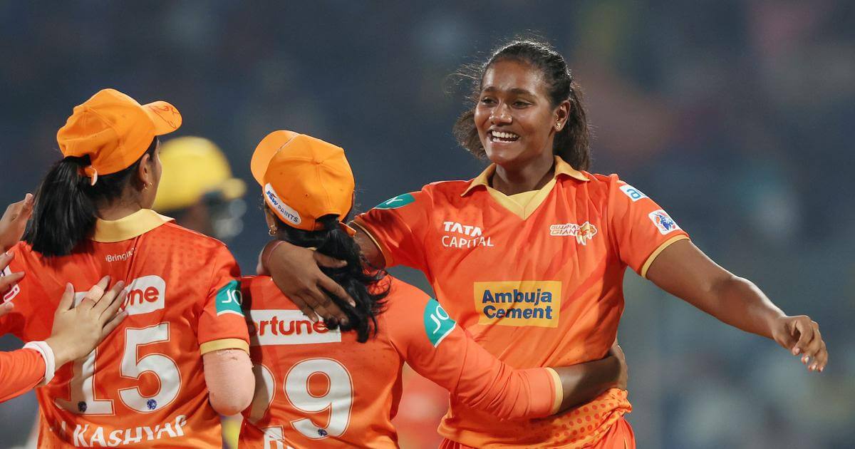 wpl2025:gujaratgiantsbeatroyalchallengersbengalurubysixwicketsinmatch12
