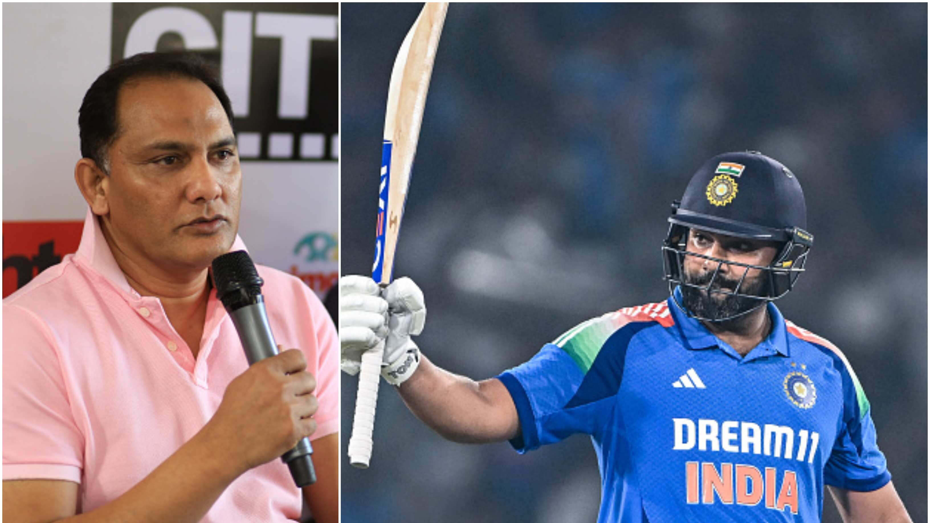 ifrohitsharmaclicksindiawillwinchampionstrophy:mohammedazharuddin