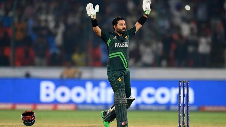 pakvssl:mohammadrizwanbecomes2ndpakistanwicketkeepertohithundredinodiworldcups