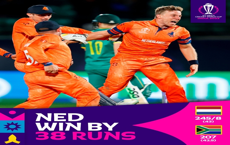 iccmenscricketworldcup:netherlandsbeatssouthafricaby38runs