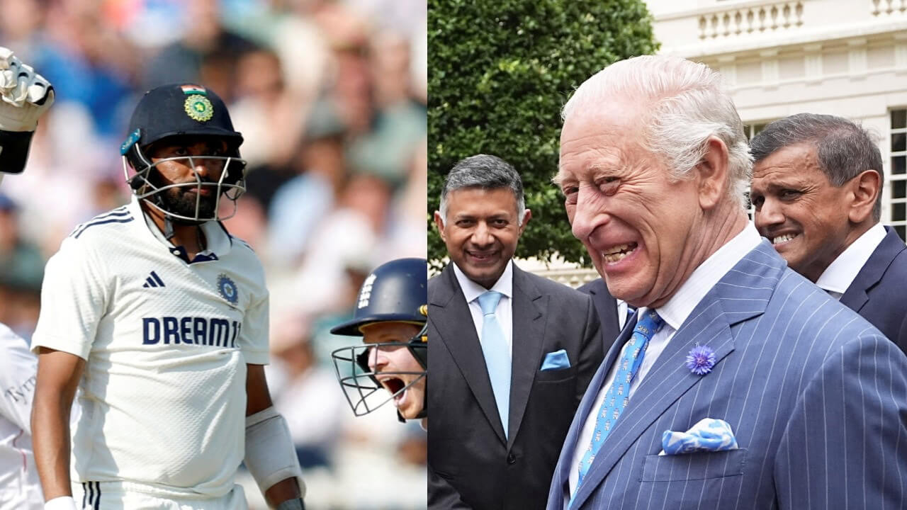 King Charles III reacts to Mohammed Siraj