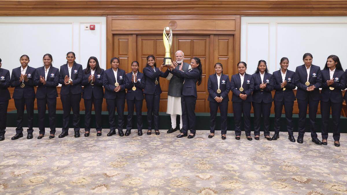 PM Modi meets Indian blind women