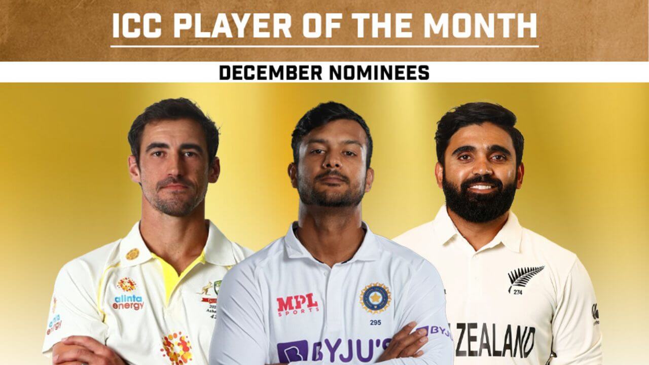 mayankagarwalamongthreenominatedforiccplayerofthemonth