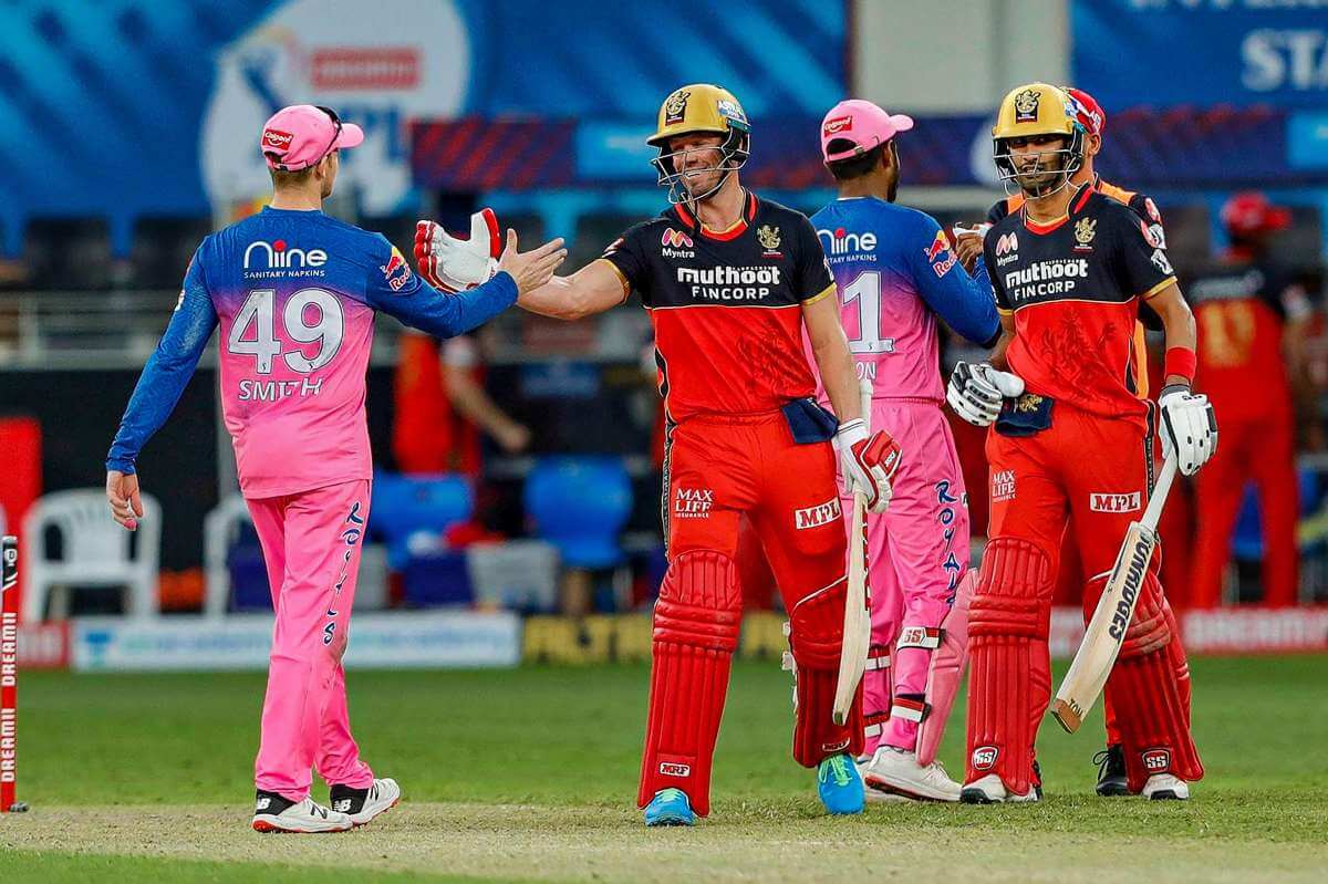 ipl2020:abdevilliersshinesasroyalchallengersbangalorebeatrajasthanroyalsby7wickets