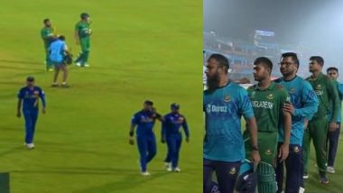 wc2023:srilankaandbangladeshplayersrefusetoshakehandsaftertimedoutcontroversyinnewdelhi