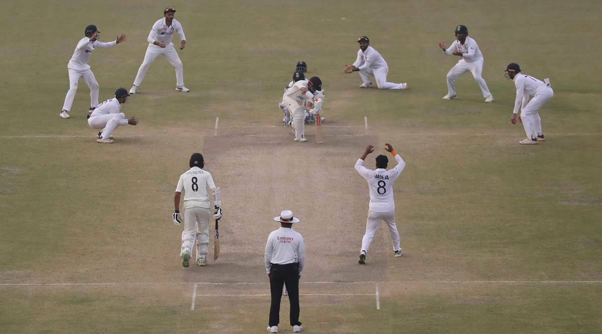 firsttestmatchbetweenindiaandnewzealandendsinadraw