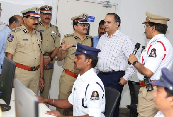 csjoshiinspectscommandandcontrolcentreinhyderabad