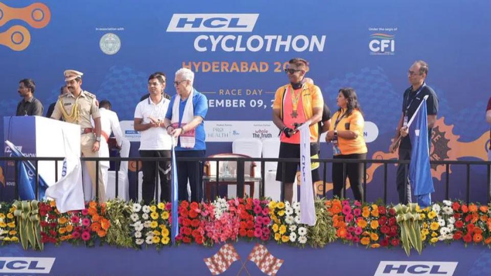 Over 1,900 cyclists participated in HCL Cyclothon Hyderabad