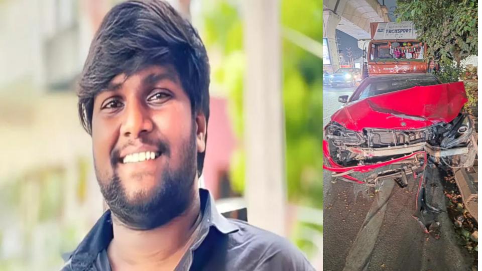 Speeding Car Kills Man On Durgam Cheruvu Bridge In Madhapur