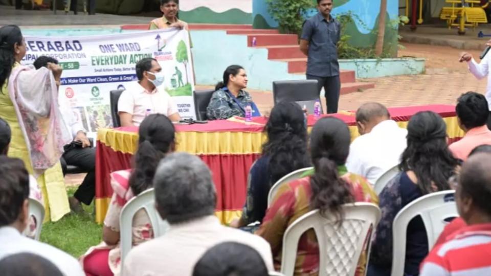 Cyberabad Commissioner Reviews Civic Issues in Pragathi Nagar