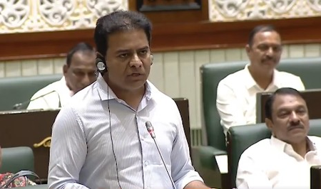 KTR attacks Congress government in Assembly over false claims