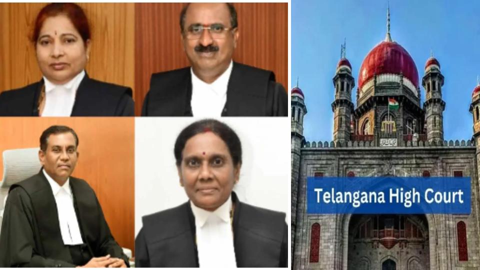 Four judges sworn in as permanent judges of Telangana HC